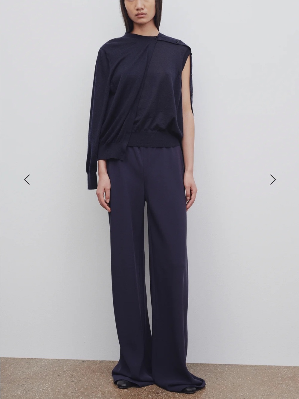 THE ROW NAVY GALA PANTS